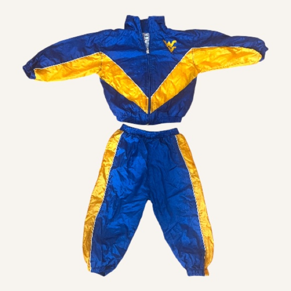 Vintage WVU Toddler Tracksuit - West Virginia University